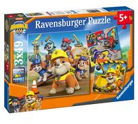 Ravensburger Paw Patrol Rubble & Crew 3X 49 Piece Jigsaw Puzzles