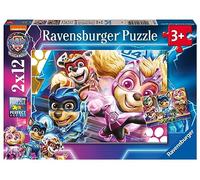 Ravensburger Paw Patrol The Mighty Movie - 2x 12 Piece Jigsaw Puzzles for Kids Age 3 Years Up - Toddler Toys