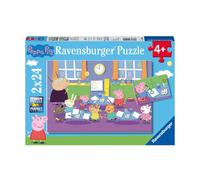 Ravensburger Peppa Pig Jigsaw Puzzles for Kids Age 4 Years Up - 2x 24 Pieces