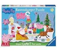Ravensburger Peppa Pig 32 Piece Christmas Jigsaw Puzzle for Kids Age 3 Years Up with Door Hanger
