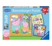 Ravensburger Peppa Pig 3x 49 Pieces Jigsaw Puzzles for Kids Age 5 Years Up