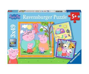 Ravensburger Peppa Pig 3x 49 piece Jigsaw Puzzles - Brand New & Sealed