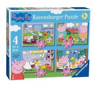 Ravensburger Peppa Pig 4 in a Box (12, 16, 20, 24 Piece) Jigsaw Puzzles Ravensburger Multicolor