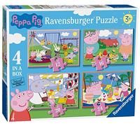 Ravensburger Peppa Pig 4 in Box Jigsaw Puzzles for Kids Age 3 Years Up - 12, 16, 20 & 24 Pieces - Gifts for Kids