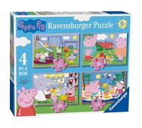 Ravensburger Peppa Pig Fun Day Out 4 in a Box 12, 16, 20, 24 pcs Jigsaw Puzzles