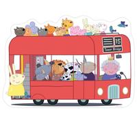Ravensburger Peppa Pig London Red Bus 24 Piece Giant Shaped Floor Jigsaw Puzzle for Kids Age 3 Years Up - Educational Toys for Toddlers
