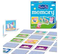 Ravensburger Peppa Pig Mini Memory Game - Matching Picture Snap Pairs Game For Kids Age 3 Years and Up