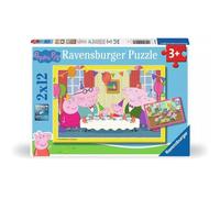 Ravensburger - Peppa Pig Time to Celebrate - 2x12 Pieces Puzzle