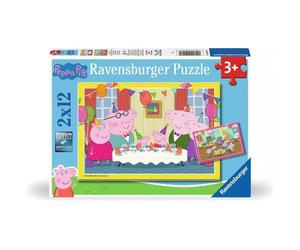 Ravensburger - Peppa Pig Time to Celebrate - 2x12 Pieces Puzzle