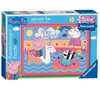Ravensburger Peppa Pig Unicorn Fun My First Floor Puzzle - 16 Piece Jigsaw Puzzles for Kids - Educational Toddler Toys Age 24 Months Up (2 Years Old)