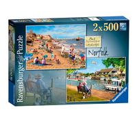 Ravensburger Picturesque Landscapes No.2 Norfolk - Cromer & Horning, 2x 500pc Jigsaw Puzzle
