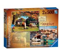 Ravensburger Picturesque Landscapes No.6 Hampshire - Lymington & Swan Green 2x 500 Piece Jigsaw Puzzles for Adults & for Kids Age 10 and Up