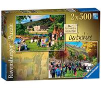 Ravensburger Picturesque Landscapes No.7 Derbyshire - Chatsworth & Dovedale 2x 500 piece Jigsaw Puzzles for Adults & for Kids Age 10 and Up