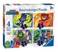 Ravensburger PJ Masks 4 in Box (12, 16, 20, 24 Pieces) Jigsaw Puzzles for Kids Age 3 Years Up