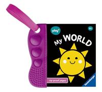 Ravensburger Play+ Infant & Toddler - Flip & Pop: My World - Infant and Baby Sensory Book - Toddler Activity and Development Gifts - 6 Months+: teething book