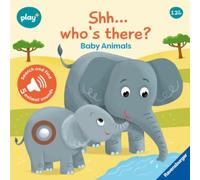 Ravensburger Play+ Infant & Toddler - Shhh…Who's there? Baby Animals My First Seek and Find Sound Book : Search and find