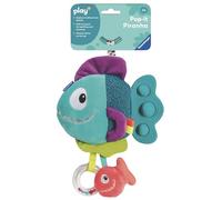Ravensburger Play+ Pop-it Blue Piranha - New Born Sensory & Development Baby Toys 0-6 Months - Infant Gifts