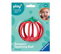 Ravensburger Play+ Sensory Teething Ball - Tomato - Gentle Teething Relief - Easy-to-Grasp Design - Engages Fine Motor Skills