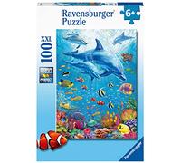 Ravensburger Pod of Dolphins 100 piece Jigsaw Puzzle with Extra Large Pieces for Kids age 6 years and up