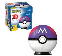 Ravensburger Pokemon Gifts - Pokeball Master Ball 3D Jigsaw Puzzle for Kids and Adults Age 6 Years Up - 54 Pieces - No Glue Required