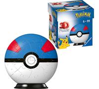 Ravensburger 3D Puzzle-Ball Pokemon Pokeballs Superball 54 Pieces