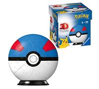 Ravensburger 3D Puzzle-Ball Pokemon Pokeballs Superball 54 Pieces