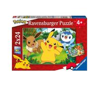 Ravensburger Pokemon Jigsaw Puzzles for Kids Age 3 Years Up - 2x 24 Pieces - Educational Toddler Toys and Games