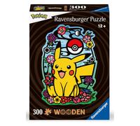 Ravensburger Pokemon Pikachu Shaped 300 Piece Wooden Puzzles for Adults and Kids