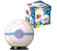 Ravensburger 3D Puzzle Ball - Pokémon Heal Ball - Ages 6+ | 54 Peices, Pokémon, No Glue Required, Creative Craft Construction Kits for Kids & Adults