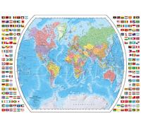 Ravensburger Political World Map (12000664) Puzzle 1000 Pieces Multicolor