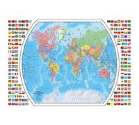 Ravensburger Political World Map Jigsaw Puzzle - 1000 Unique Pieces | Softclick Technology Educational Toy | Ideal for Adults and Kids Aged 12 and Up
