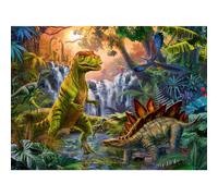 Ravensburger Prehistoric Oasis 100 Piece XXL Jigsaw Puzzle for Kids - 12888 - Every Piece is Unique Pieces Fit Together Perfectly