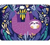 Ravensburger Purple Sloth Smile 100 Piece Mini Jigsaw Puzzle with Stand -Colourful Tropical Sloth Puzzle for Adults & Kids, Compact Display Puzzle Gift
