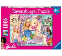 Ravensburger Puzzel: Barbie, puzzels voor kinderen vanaf 6 jaar, 100 stukjes XXL