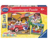 Ravensburger puzzel Disney Mickey Mouse: Iedereen houdt van Mickey - 3x49 stukje