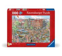 Ravensburger 12000296 - Amsterdam - 1000 pieces jigsaw puzzle - Puzzle for adults and kids age 14 years up, jigsaw puzzle Amsterdam