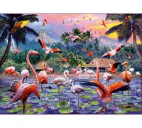 Ravensburger Puzzle 12000574 - Pinke Flamingos - 1000 Teile Puzzle f (US IMPORT)