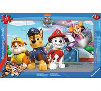 Ravensburger PUZZLE 13289 05681 Four Brave Saviors 15 Pieces Paw Patrol Frame Pu