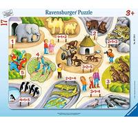 RAVENSBURGER PUZZLE 17159 First Count Up to 5-8-17 Pieces Kids Frame Puzzle for Children from 3 Years