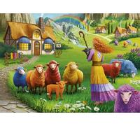 Ravensburger Puzzle 2D 1000 elementów: Kolorowa wełna, Nowy design