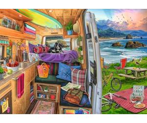 Ravensburger Puzzle 2D 1000 elementów: Widok z kampera, Nowy design