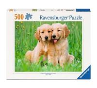 Ravensburger - Puzzle 500 pieces - The Golden Retriever Brothers | Adults and children from 12 years old, high-quality puzzle, unique pieces and perfect assembly, relaxation and relaxation