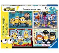 Ravensburger - Puzzle: Minions, Disney puzzle, Puzzle 5 years or more, Puzzles Children 5 Years, Puzzles Children, 4 Puzzle 100 pieces, Gift Child 5 Years, Ravensburger Puzzle, Puzzle Minions