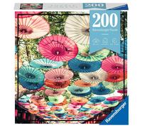 Ravensburger Puzzle Moment: Umbrellas - 200 Piece Jigsaw Puzzle for Kids & Adults | Unique Perfect Interlock | Vibrant Glare-Free Design | Made with