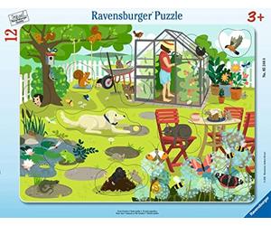 RAVENSBURGER PUZZLE Ravensburger 05244 Children's Puzzle Our Garden 8-17 Pieces Frame Puzzle for Children from 3 Years