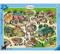 RAVENSBURGER PUZZLE Ravensburger 05565 Children's Puzzle Ali Mitgutsch: In the Zoo 30-48 Pieces Frame Puzzle for Children from 4 Years