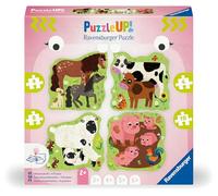Ravensburger Puzzle Up Farm Animals - Jigsaws for Kids Age 2 Years (24 Months) - Educational Toddler Toys - 4, 6, 8, 10 Pieces