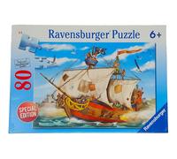 Ravensburger Puzzles Children Pirate Ship at Sea Ship 80 Pieces