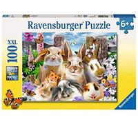 Ravensburger Rabbit Selfies 100 piece Jigsaw Puzzle with Extra Large Pieces for Kids age 6 years and up
