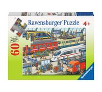 Ravensburger Railway Station Jigsaw Puzzle - Unique 60-Piece Puzzle for Kids Anti-Glare Surface | FSC-Certified Materials | Great for Developing Ski